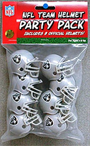 Oakland Raiders Official NFL 1.5 inch Team Helmet Party Pack by Riddell