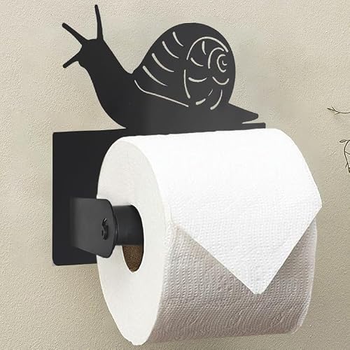Wigag Snail Toilet Paper Holder Wall Mounted, Bathroom Decorative Metal Toilet P