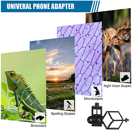 Celticbird Universal Cell Phone Adapter- Compatible With Binocular Monocular Spotting Scope Telescope And Microscope- Record The Nature Of The World #TOP5