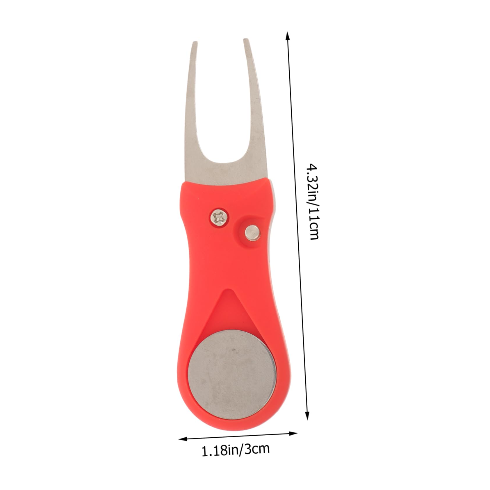 WOONEKY Portable Golf Divot Repair Tool Compact Golf Fork for Turf Repair Lightweight Durable Design for Easy Carrying and Practice