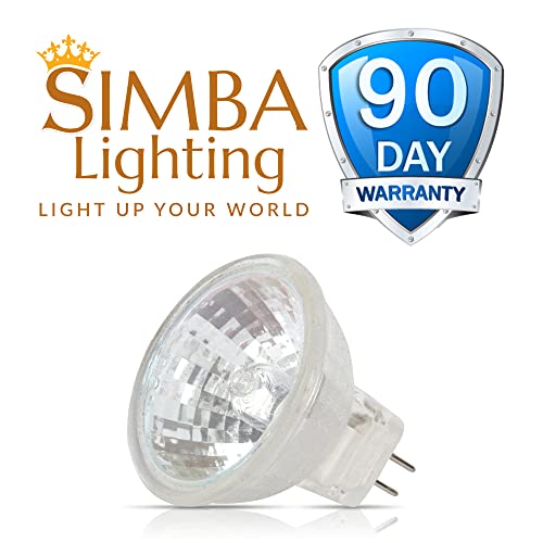 Simba Lighting MR11 Halogen 20W 12V FTD Spotlight Light Bulbs (10 Pack) 2-Pin 220lm for Landscape, Accent, Track Lights, and Fiber Optics, GU4 Bi-Pin Base, Glass Cover, Warm White 2700K Dimmable — view 6