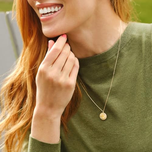 Pure Collection by Ross-Simons Italian 14kt Yellow Gold Starburst Circle Necklace3