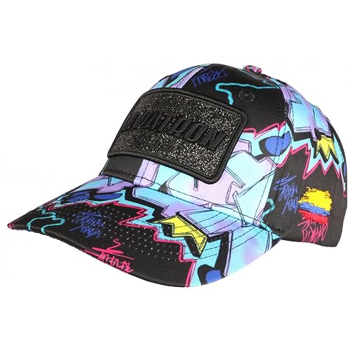 Casquette El Patron bleue et violette SKR streetwear paillettes taille unique