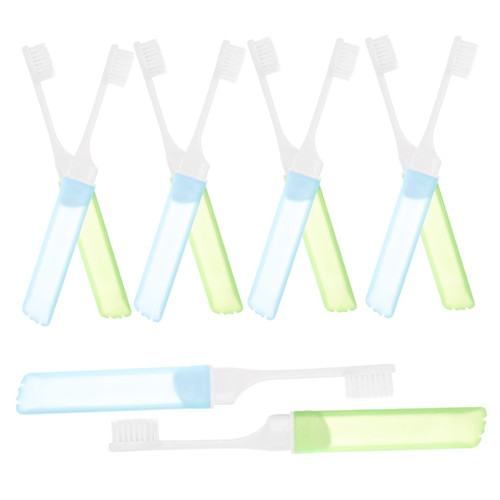 Healvian 30piezas Cepillos De Dientes Plegables Portátiles Para Viaje Para Camping y Uso Diario Diseño Compacto y Liviano
