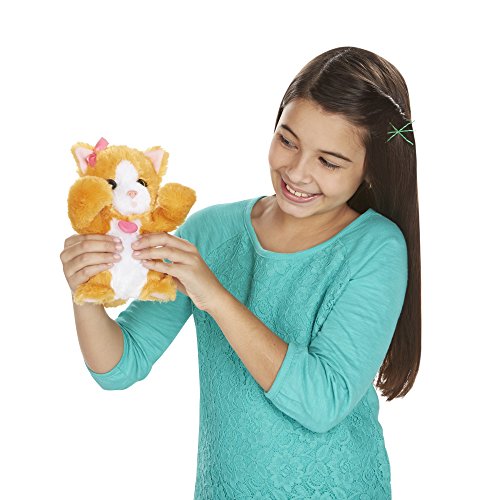 image for FurReal Friends Li'l Big Paws Peek-a-boo Daisy Pet, Orange,white,light
