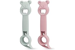 FYY 2 Pack 4-In-1 Multifunction Bear-Shaped Bottle & Jar Opener