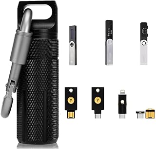 BIU-BOOM Nano X S S Plus Kasa,Su Geçirmez ve Darbeye Dayanıklı Aksesuar Kılıfı, Uyumlu Cryptocurrency USB Başparmak Sürücü Cihazı kılıfı, Kripto Cüzdanını Korumak için Taşıma Depolama Düzenleyici