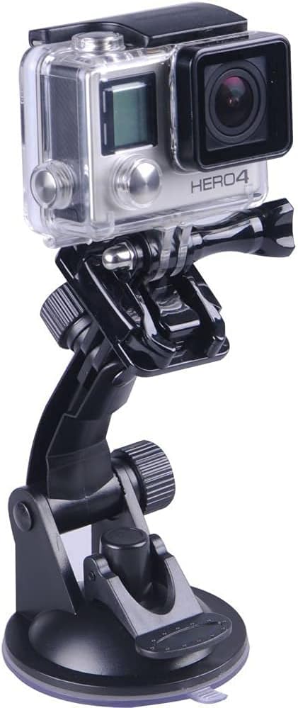 Suction Cup Mount with Greater Suction Power Compatible for Gopro Max/Hero 9/8/7/6/5/4/3+/3/2/1/ Hero Session/for DJI OSMO Action Camera (Single)