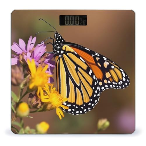 Báscula digital de baño con mariposa Monarch miniatura 1