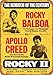 1979 Rocky Balboa vs. Apollo Creed Targhe in Metallo Vintage Poster Targhe in Metallo Targa Ferro Pittura Retro Decorazione murale 12 × 8 Pollici