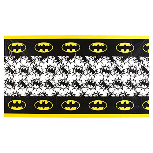 Batman Party Supplies Tableware Bundle Pack For 16 Guests - Includes 16 Dinner Plates, 16 Dessert Plates, 16 Dinner Napkins, And 1 Tablecover #TOP5