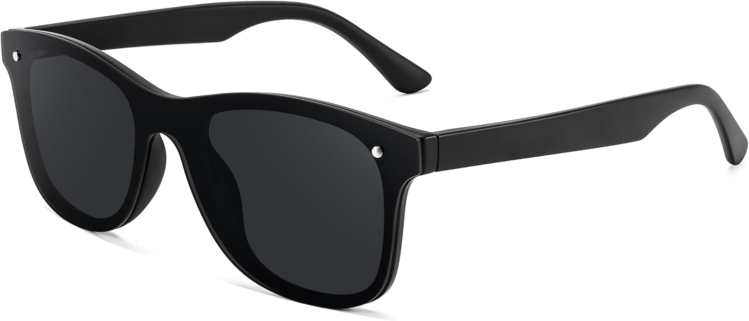 FEISEDY Trendy Rimless Mirrored One Piece Lens Sunglasses Reflective Sun Glasses B4155