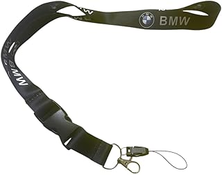 شريط تعليق للمفاتيح والرقبة، شارة البطاقة، سلسلة مفاتيح الجيم، حبل حامل مفاتيح، حبل سلسلة مفاتيح ملحقات السيارة (أسود)