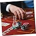 SOPOTUTU Acrylic Winning Marker for Poker Games Transparent Wheel for Adults Easy to Use Design for Tracking and Convenient Storage