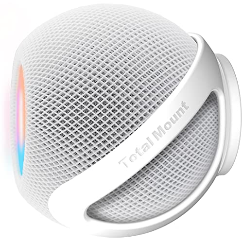 TotalMount Compatible with HomePod mini (Premium White – Quick Installation Screw Mount)