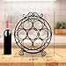 Maypes 7-Bottle Countertop Wine Rack 13x12x6.5 in., Iron Wire Rack for Countertop, Bars, or Storage Cabinet Decorative Tabletop Rack for Demi or Standard Bottles