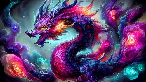 Puzzle de dragón de 1000 piezas, el regalo perfecto para amantes de los retos imposibles