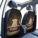 Gjieliness Ghost In A Bathtub With A Rubber Ducky Car Seat Back Kick Protectors,2 Pack Kick Mats With Storage Pockets For Vehicles To Protect From Dirt Mud Scratches