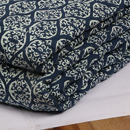 Edredones Kantha de algodón con estampado floral manta bohemia 90x108 4