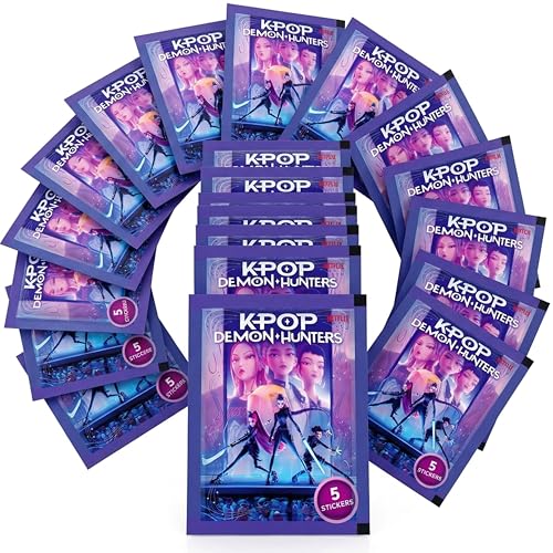 KPop Demon Hunters Set of 20 Packs of Figures 100 Official Stickers