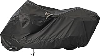 Dowco WeatherAll Plus Motorcycle Cover, Ratchet Attachment, Black, Waterproof, XXXL [52006-02]Professional Grade.