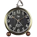 Cookadvan Vintage Metal Alarm Clock, 5.2 Inches Classic Retro Style Decor Kids Desk Alarm Clock with
