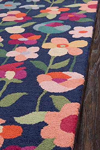 Momeni NEWPONP-14NVY2380 Newport Collection Area Rug, 2'3 Inch X 8'0 Inch Runner thumb #2