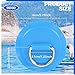 Yetaha 12PCS Stainless Steel D Rings Patch, Blue D-Ring PVC Patch, Round Shape D Ring Pad for Inflatable Boat Raft Dinghy Kayak Canoe Surfboard Stand Up Paddle Board, NO Glue Included