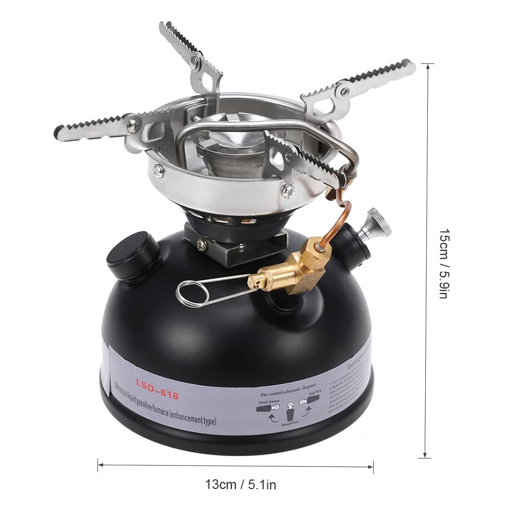 Réchaud de Camping avec buse remplaçable pour Alcool à Essence Diesel, réchaud d'extérieur pour Pique-Nique, randonnée, Camping, Grill,A