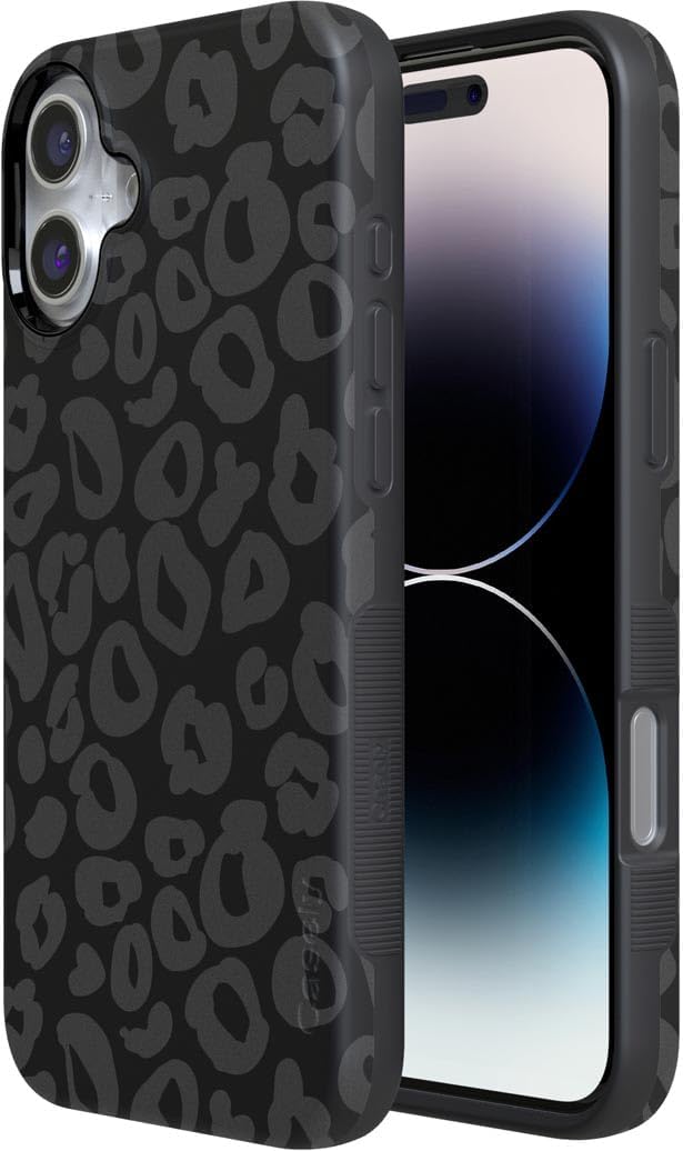 Casely iPhone 16 Case | Into the Wild | Black Leopard | Bold Protective Design | Compatible with MagSafe