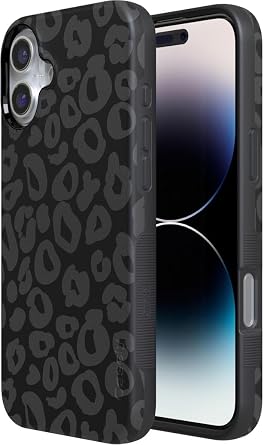 Casely iPhone 16 Case | Into the Wild | Black Leopard | Bold Protective Design | Compatible with MagSafe