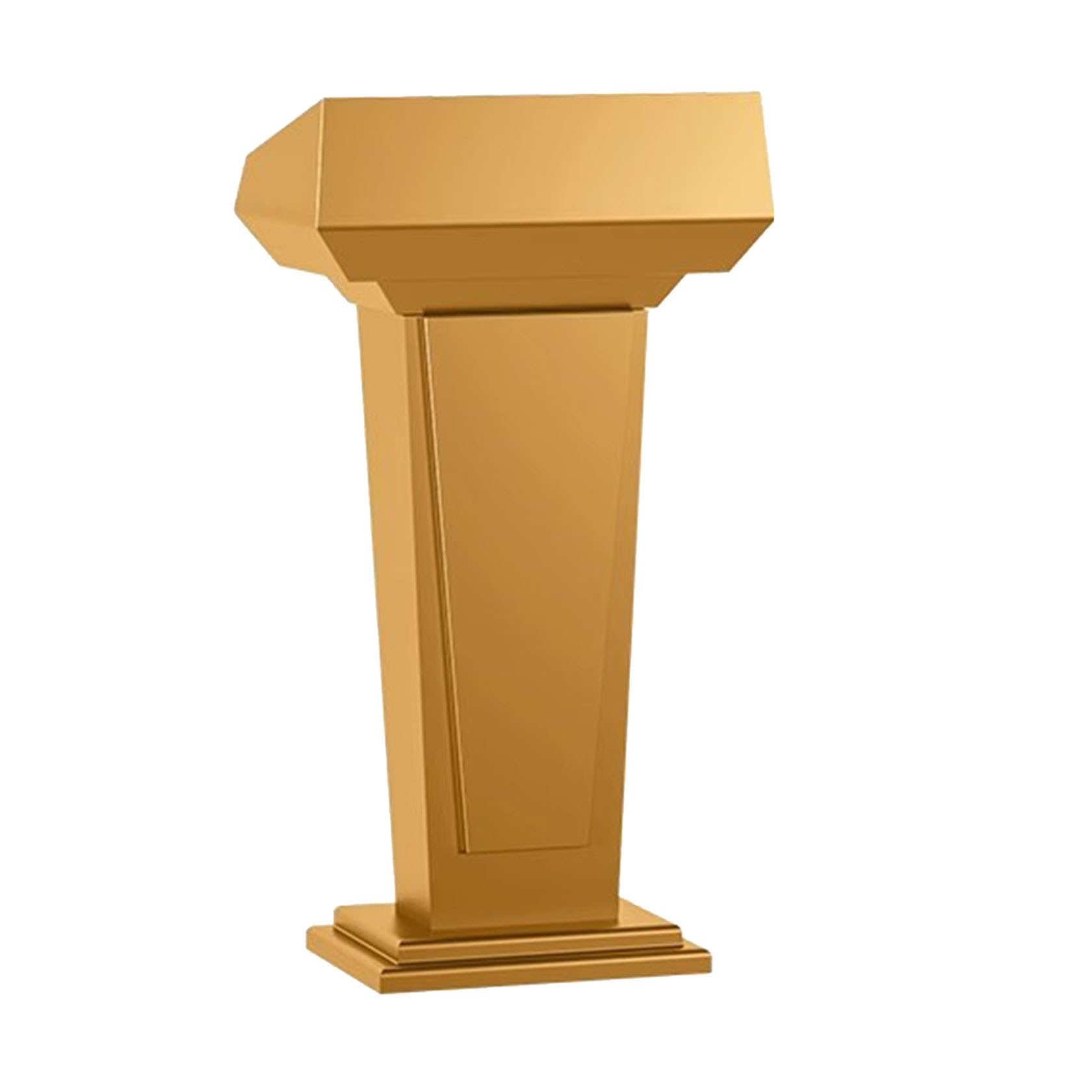 Złote podium prezentacyjne do biura konferencyjnego kościoła, profesjonalne biurko do prezentacji i wydarzeń