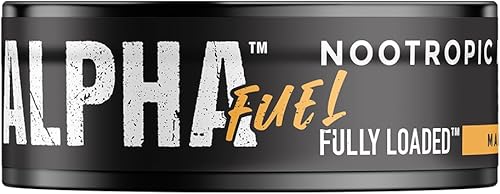 Miniatura 7 de Bolsas Nootrópicas Alpha Fuel Completamente Cargadas (Mango Fuel) - 5 latas, 15 bolsas por lata - Bolsas de energía que contienen cafeína y Mezcla