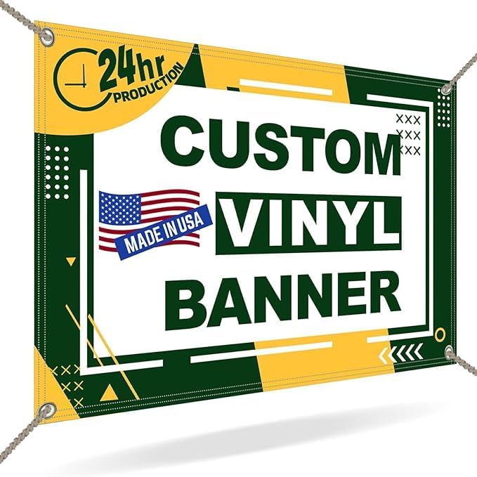 Florida Express Signs Custom Vinyl Banner (2'x4'), white