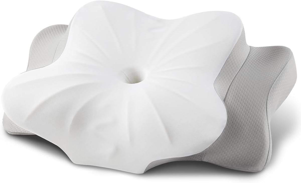 DONAMA Memory Foam Kissen ergonomisches Nackenkissen Kopfkissen Seitenschläferkissen für Seiten, Rücken & Bauchschläfer