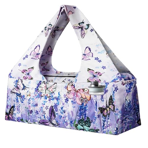 Yogamatten-Tasche – Große Yoga-Tasche mit Yogamatten-Gurt, Reißverschluss und Taschen – Yoga-Taschen und Träger für alle Ihre Sachen – Yogamatten-Taschen für Frauen, passend für die meisten Matten