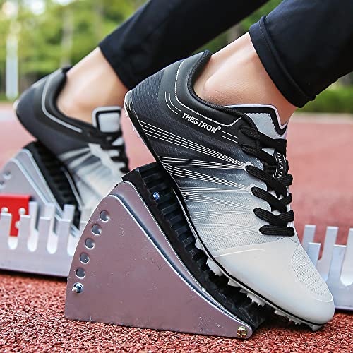 Zakey- Tênis de atletismo masculino, feminino, infantil, com cravos, para corrida, salto, para menin