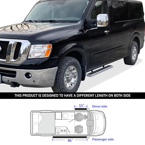 Estribos Tuxtreme 5 pulgadas Acero Inox Nissan NV 2012-2021 miniatura 6
