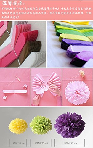 Since ® 12Pcs Mixed Sizes Gold & White Party Tissue Pom Poms Wedding Pompoms Reception Anniversary Birthday Party Decoration #TOP3