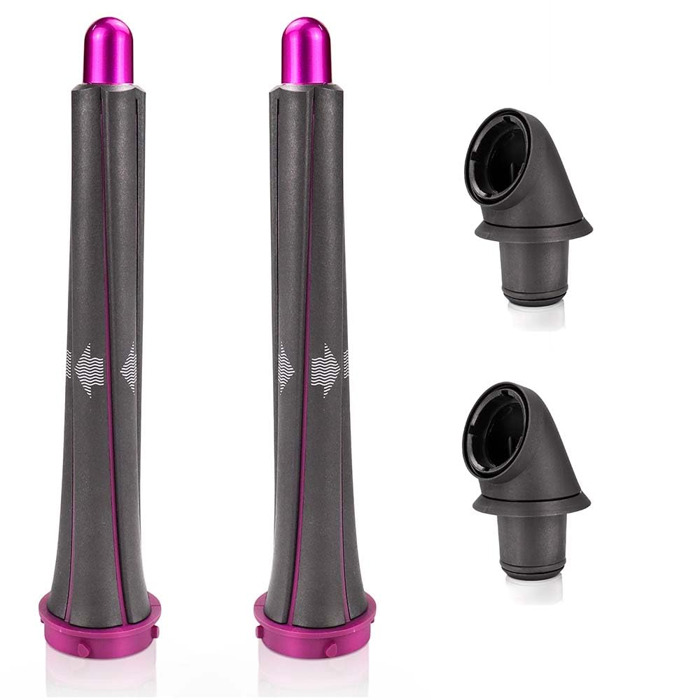 1 paio di barili lunghi da 20 mm per arricciacapelli Dyson Airwrap Styler per Dyson HD01 HD02 HD03 HD04 HD07 HD08 HD15 HD16 con 2 adattatori, conversione asciugacapelli in ferro arricciacapelli