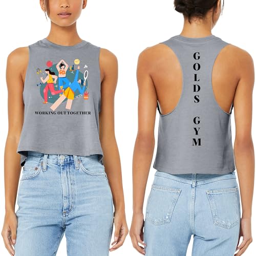 Custom Tank Top - Personalized Women's Racerback Cropped Tank - Design Your Own Text, Logo, or Graphic. Quick-Dry Lightweight Performance Shirt, Perfect Unique Gift for Her, Bachelorette, or Gym.4