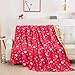 Northwest Hello Kitty Rainbow Red Full/Queen Quilted Blanket, Comfy Couch Throw, Adults Boys Girls, All Seasons Blanket, 90 x 90 inches