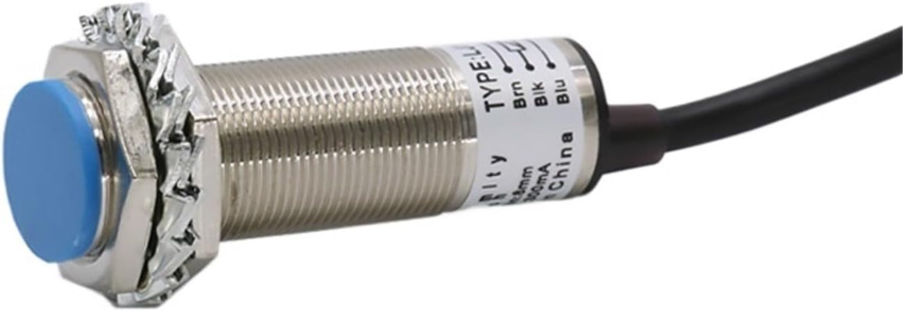M18 5mm/8mm Dectect Distance Inductive Metal Approach Sensor Proximity Switch LJ18A3 NPN PNP AC NO NC BX by AX AY(Distance 8mm,NC_NPN)