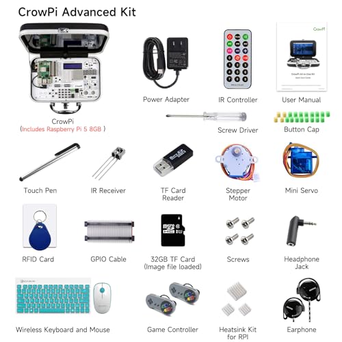 Image of ELECROW CrowPi Case Kit for Raspberry Pi 5, 9-Inch Display