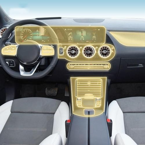 Film PPF Mercedes EQA 2021-2024 protection intérieur de voiture TPU mat pré-découpé