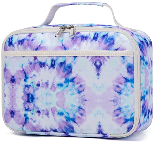 Loidou Lunch Box For Kids Boys Girls Insulated Lunch Bag Thermal Meal Tote Reusable Lunch Pail Bags For School Travel (Purple Blue) #TOP4