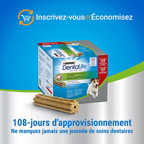 PURINA DENTALIFE MINI | Leckerli für kleine Hunde | 21 Kaustäbchen | Huhn | Maxi Pack | 345 g | Mundhygiene