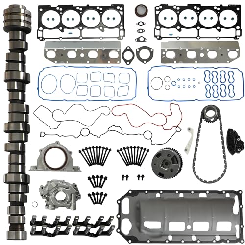 MDS 5.7L HEMI Camshaft Lifters Kit With Full Gasket Set Oil Pump & Chain Kit Fit For Chrysler Dodge Challenger Charger Durango Ram1500 Jeep Grand Cherokee Commander 5.7L 2009-2015 Replace #5038684AA by PistonPulse - Used condition - US$440.57