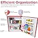 Frigidaire EFR176-RED 1.6 cu. ft. Retro Bar Fridge with Side Bottle Opener, Red