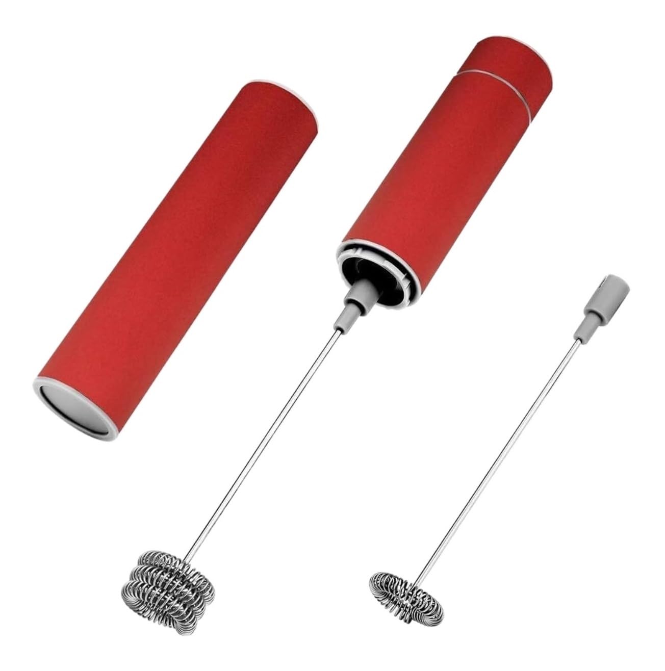 Frullino Montalatte per Macchiato Montalatte in Acciaio Inossidabile, Creatore di Schiuma Portatile, Miscelatore Portatile per Bevande con Frusta Schiumatore Latte